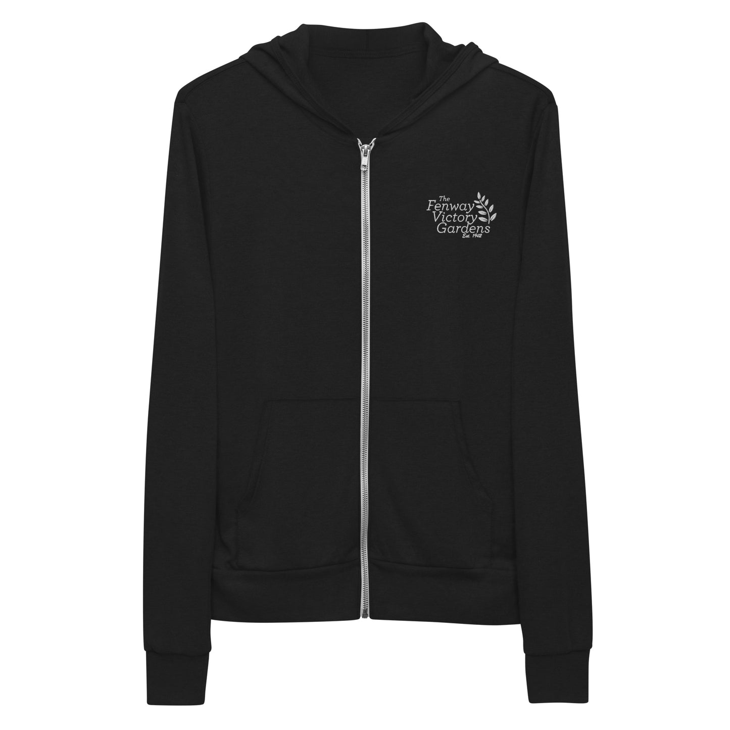 Unisex Embroidered Zip Hoodie